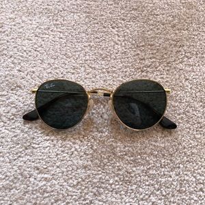 Ray Ban Juniors Aviators. Gold with green lenses.